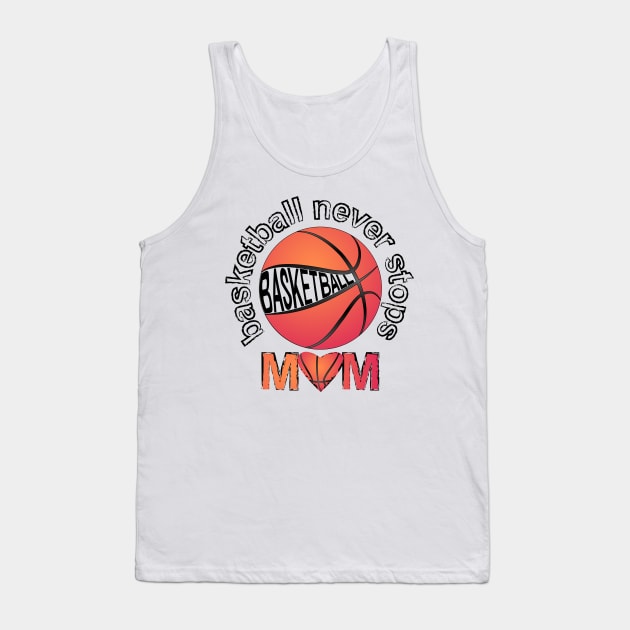 Basketball Mom Tank Top by Designoholic